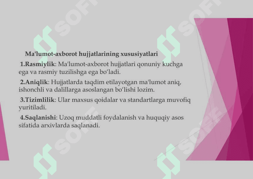 Ma’lumot -axborot hujjatlari pdf 3