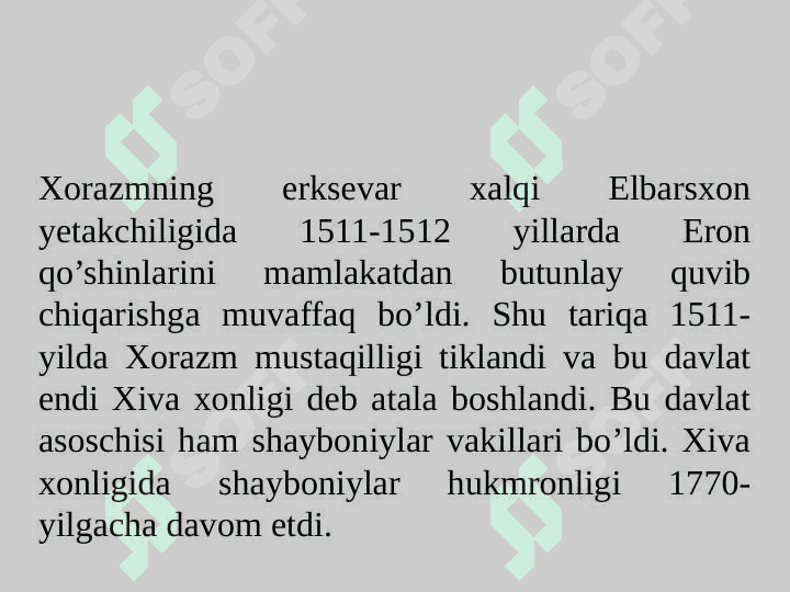 Xiva xonligi aholisi va mashg’ulotlari 6