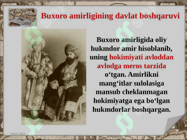 OʻRTA OSIYO XONLIKLARI IQTISODIY VA SIYOSIY TARIXINING TARIXSHUNOSLIK UA MANBASHUNOSLIK MASALALARI 3