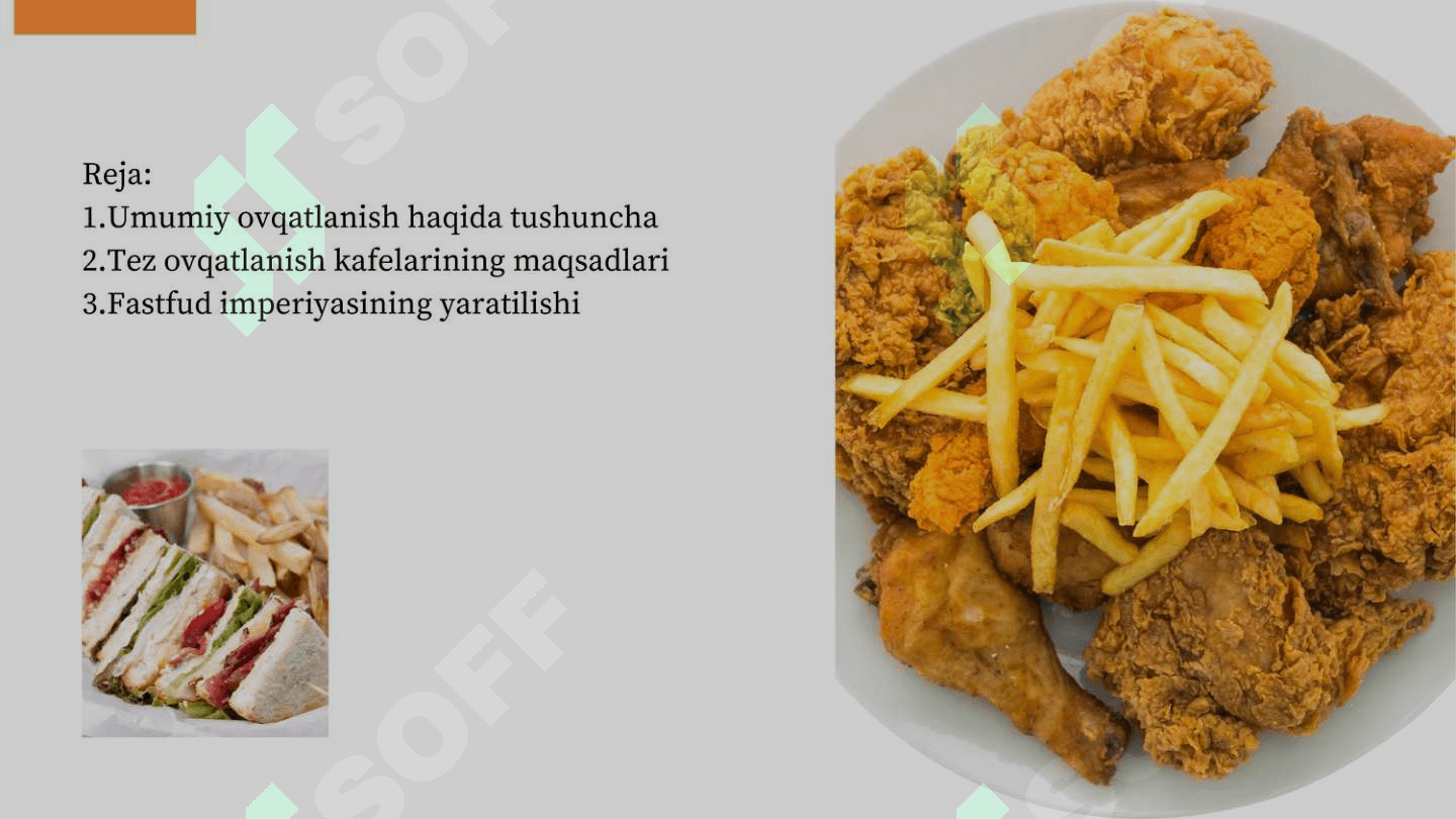 TEZ OVQATLANISH KORXONALARINING PAYDO BO'LISHI VA RIVOJLANISHI 2
