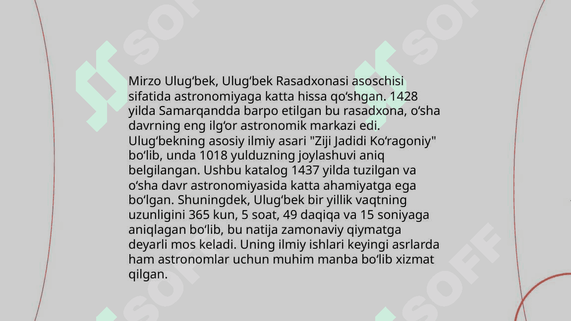 Rus olimi Vasiliy  vyatkin tomonidan Mirzo Ulugʻbekning rasadxonasini topiloshi 8