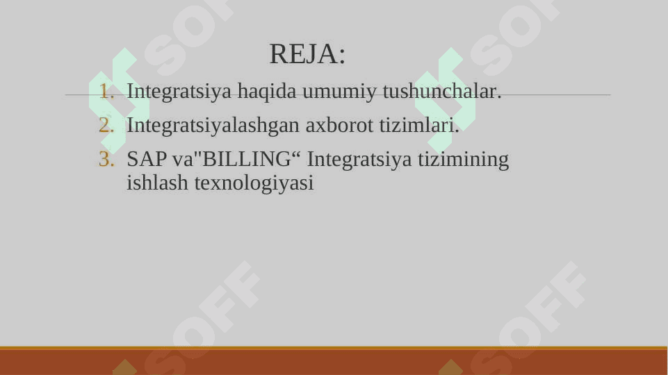 Iqtisodiyotda axborot tizimlarining o'zaro integratsiyasi 2