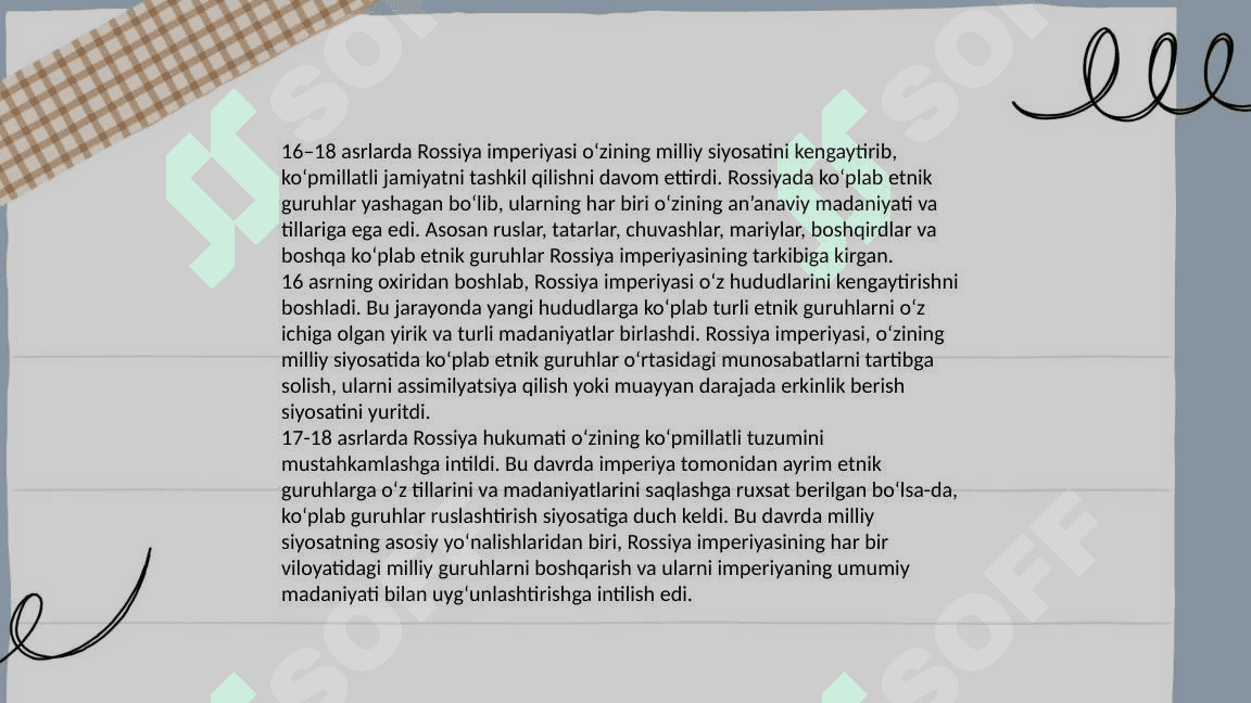 16 18- asrlarda Rossiya imperiyasi 5
