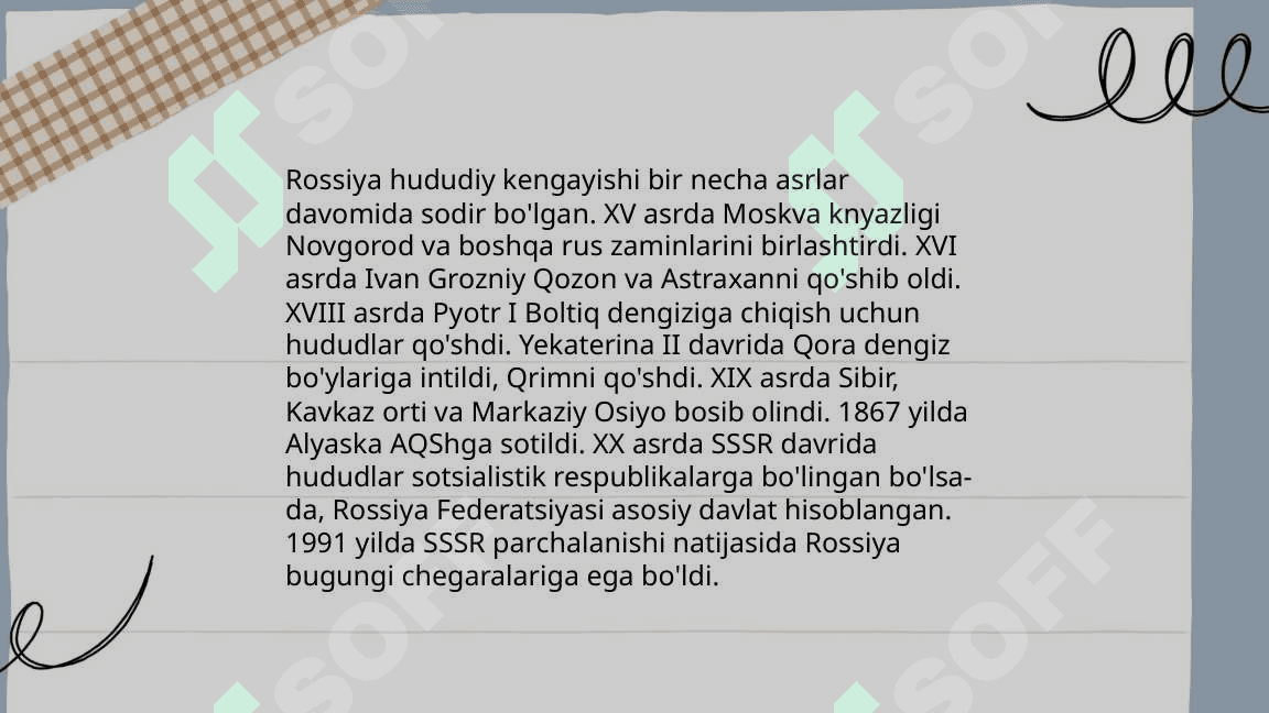 16 18- asrlarda Rossiya imperiyasi 8