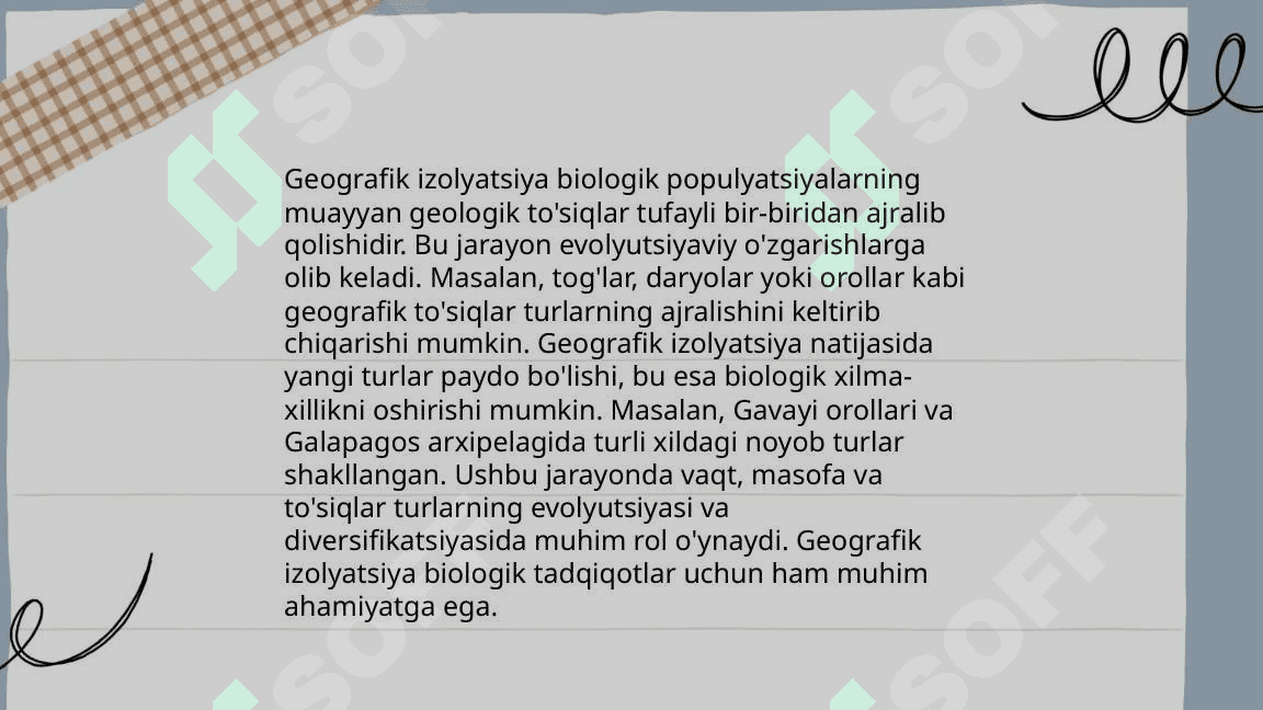 Odam populatsiyalari haqida tushuncha.Demlar. Izolyantlar. Odam populatsiyalarining eng muhim hususiyatlari o'z o'zidan otalanuvchi organizimlar populatsiyalaridagi irsiylanish. Hardi -vaynberg formulasi 7