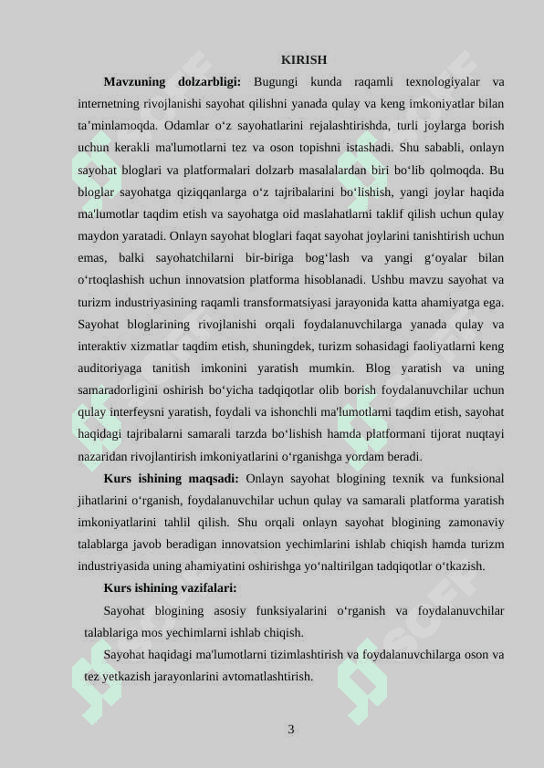 ONLINE SAYOHAT BLOGINI YARATISH 3