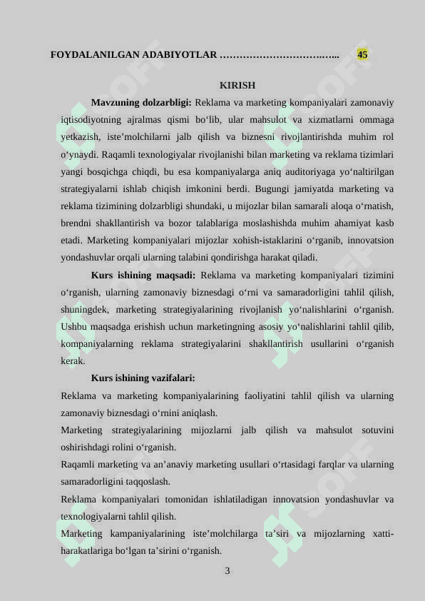 REKLAMA VA MARKETING KOMPANIYALARI TIZIMI 3