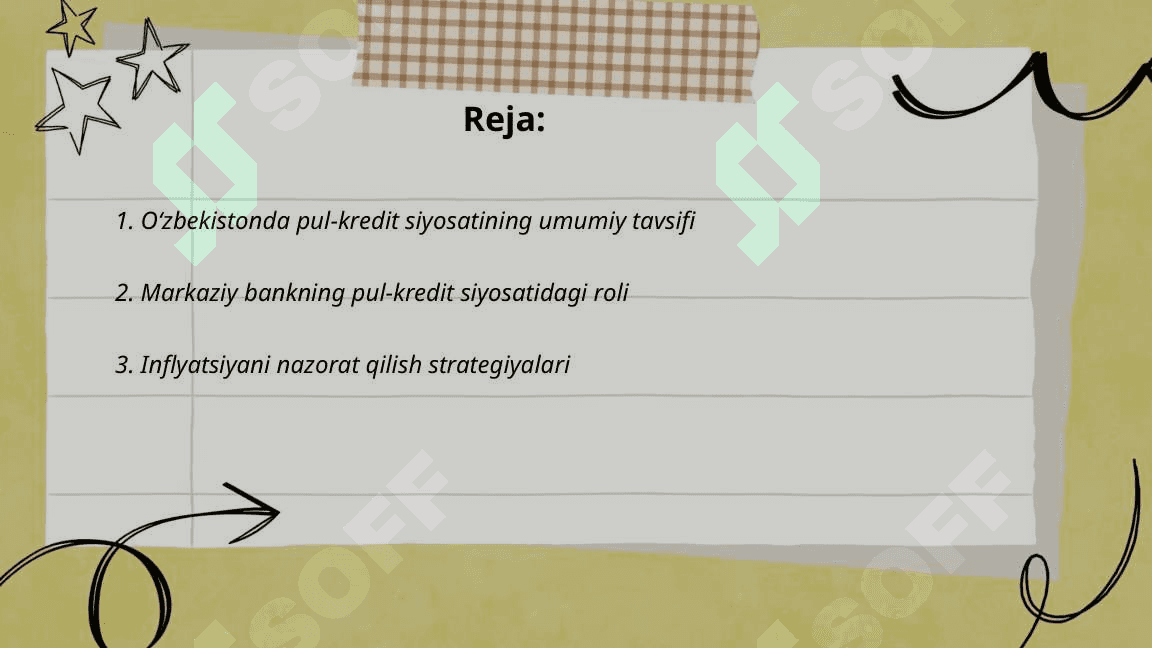 Òzbekistonda pul kridit siyosatini asosiy yonalishlari 2