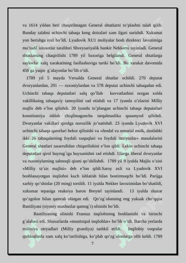 Fransiya konsullik va birinchi imperiya davrida 7