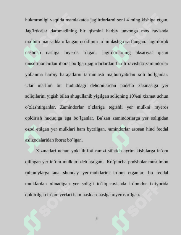 Hindistonda Angliya hukmronligining o’rnatilishi 8