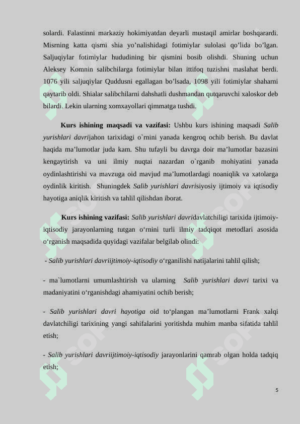 Salib yurishlari 5