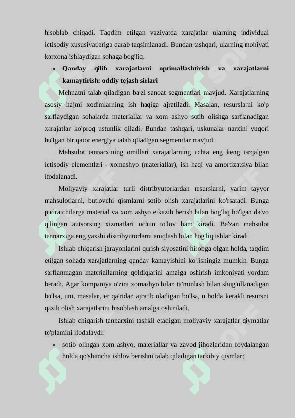 Sanoat korxonalarda mahsulot ishlab chiqarish 7
