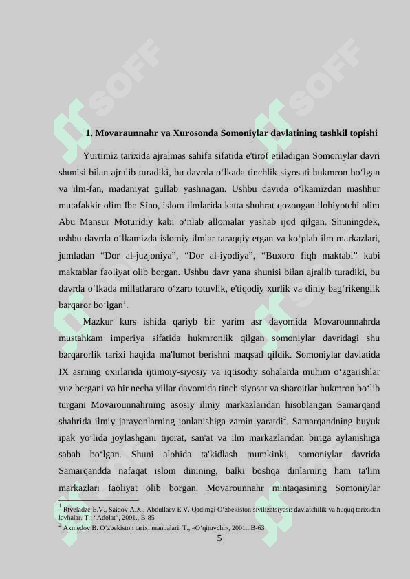Somoniylar davlatining ijtimoiy-iqtisodiy va xo’jalik hayoti 5