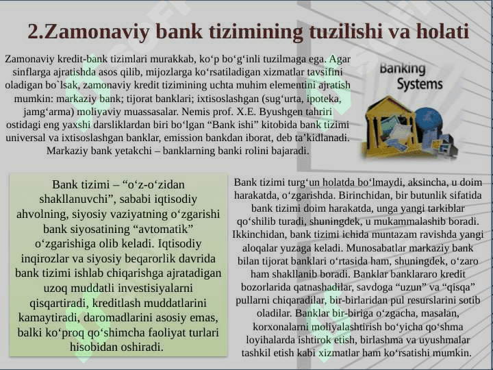 Banklarga nisbatan chora va sanksiyalar qo'llash tartibi 7