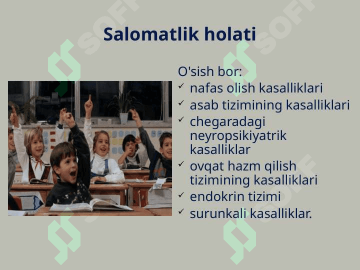 Bolalar salomatligining zamonaviy muammolari 7
