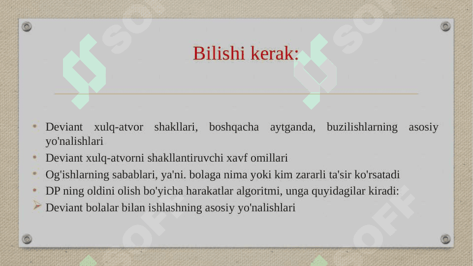 Bolalar va o'smirlarda deviant xulq-atvor 4