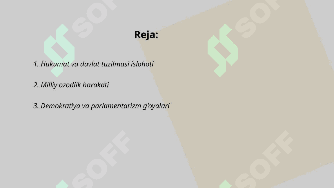 XIX asr oxiri va XX boshidagi siyosiy-huquqiy g'oyalar 2