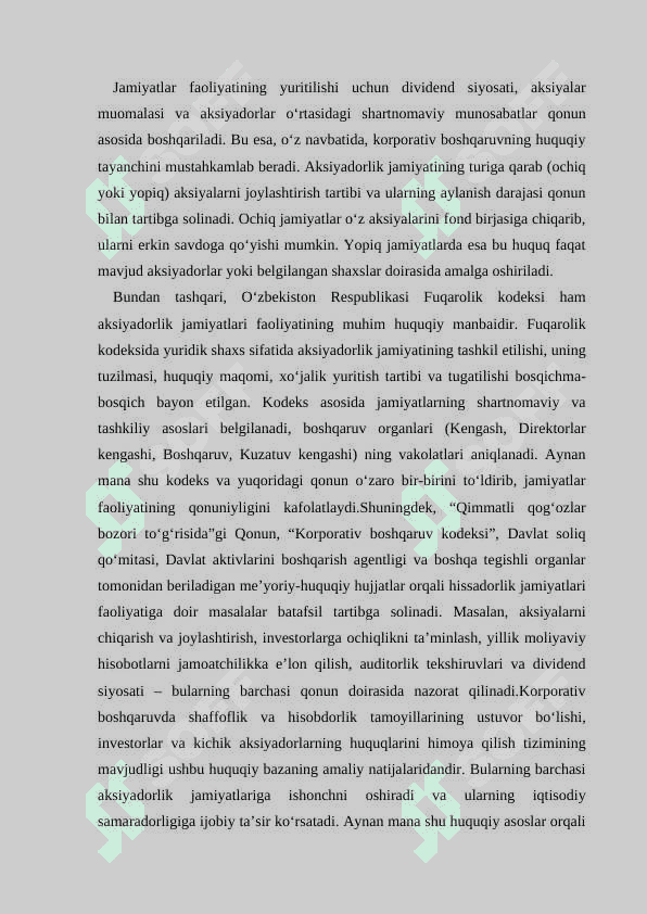 Hissadorlik jamiyatlari va ularning tashkil etilishi kurs ishi |  Ҳиссадорлик жамиятлари ва уларнинг ташкил этилиши 7