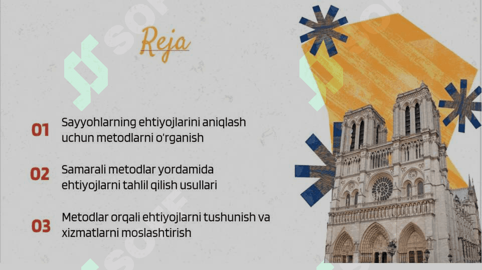 Sayyohlarning ehtiyojlarini tushunish uchun qo‘llaniladigan metodlar 2