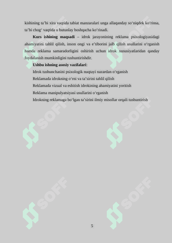 IDROK VA REKLAMA MAVZUSIDAGI 6