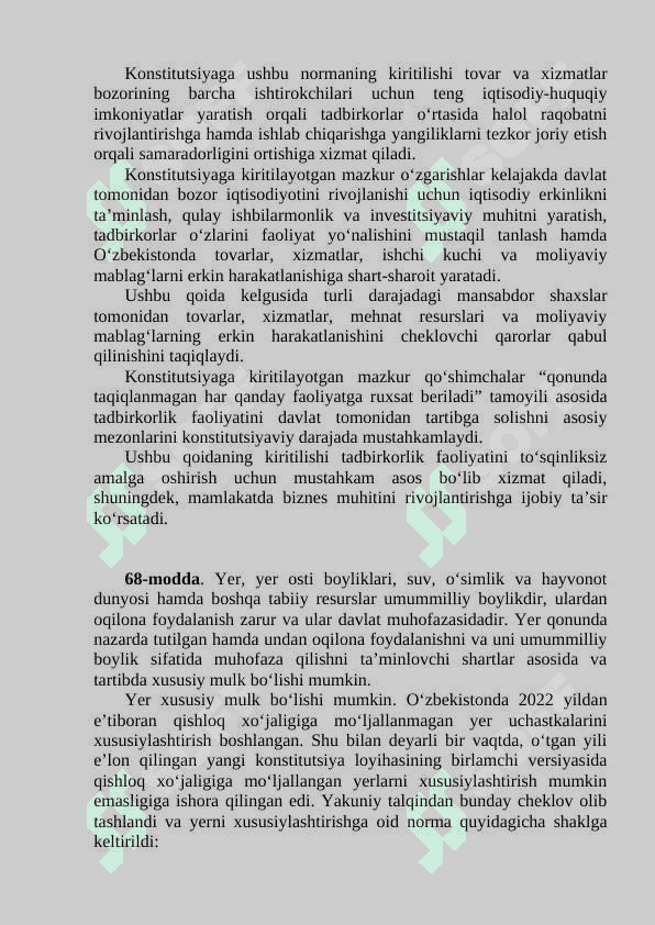 O’zbekistonda jamiyat va shaxs munosabatlarining konstitutsiyaviy asoslari. 6