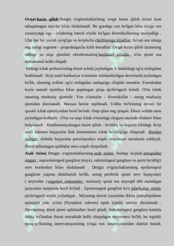 Dengiz o'rgimchaklari (Picnogonida) sinfi 2