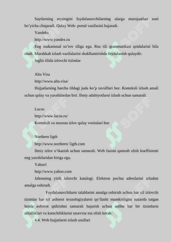 Internetda axborot izlash 4