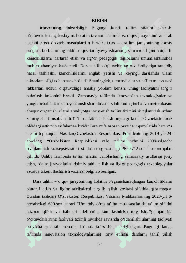 Darslarni tahlil etish turlari va metodikasi 3