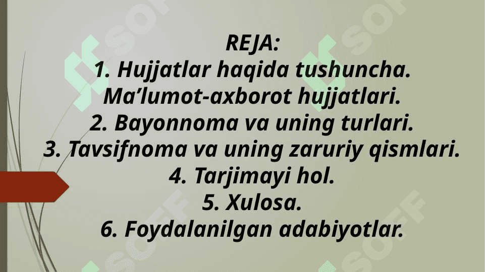 Maʼlumot axborot hujjatlari (bayonnoma, tavsifnoma va tarjimayi hol) 2
