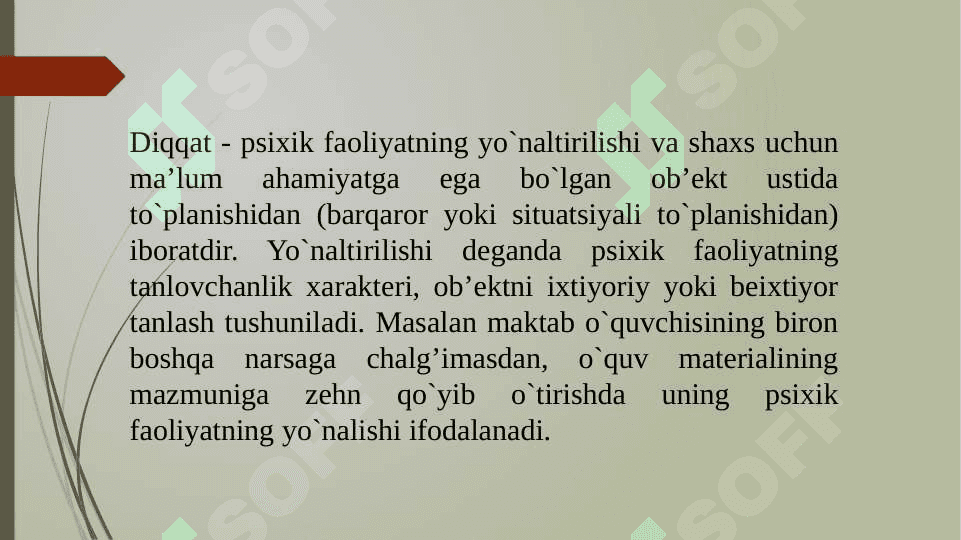 Diqqatning  psixologik nazariyalari 3