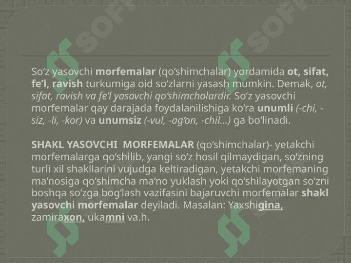 Sintaktik shakl yasovchi affikslar 7