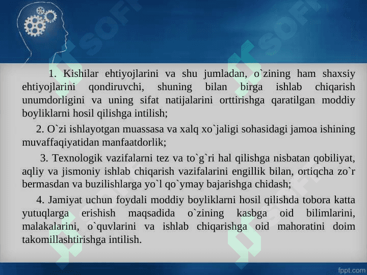 Mehnat faoliyati va psixik jarayonlar 5