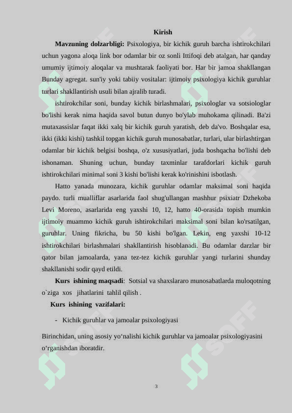 Kichik guruhning psixologik jamoa sifatida rivojlanishi 3