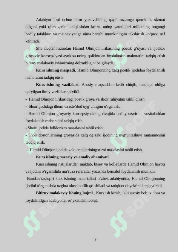 Hamid Olimjonning adabiyotshunoslikdagi tanqidi 4