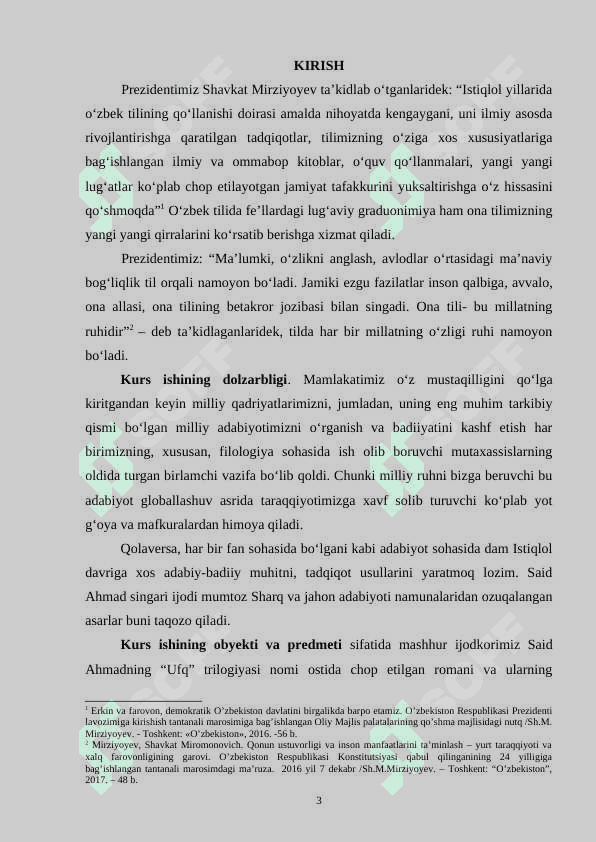 Said Ahmaning Ufq” (trilogiyasi) romanida davr va shaxs talqini 2