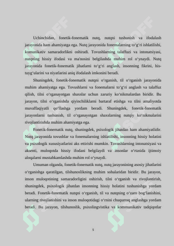 Fonetik-fonematik nutq kamchiligiga ega bo‘lgan bolalar nutqsini tekshirish 5