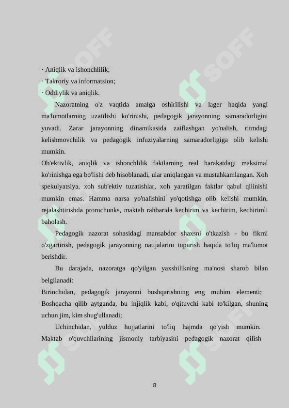 Jismoniy tarbiya darsining pegagogik tahlili 8