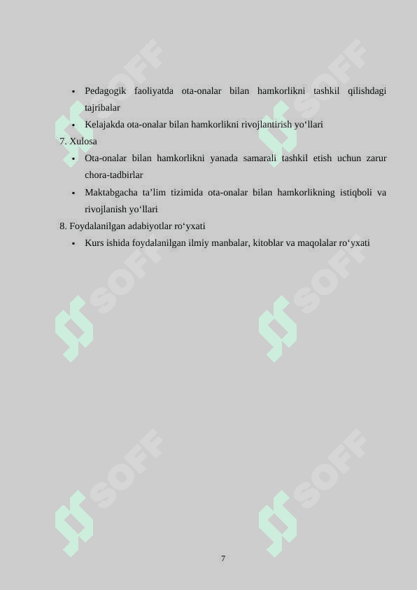 Maktabgacha ta’lim tashkilotida ota-onalar bilan hamkorlik 7