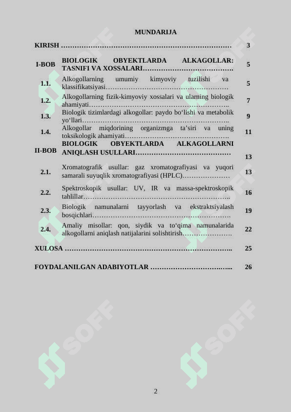 BIOLOGIK OBYEKTLARDA ALKAGOLLARNI ANIQLASH USULLARI 2