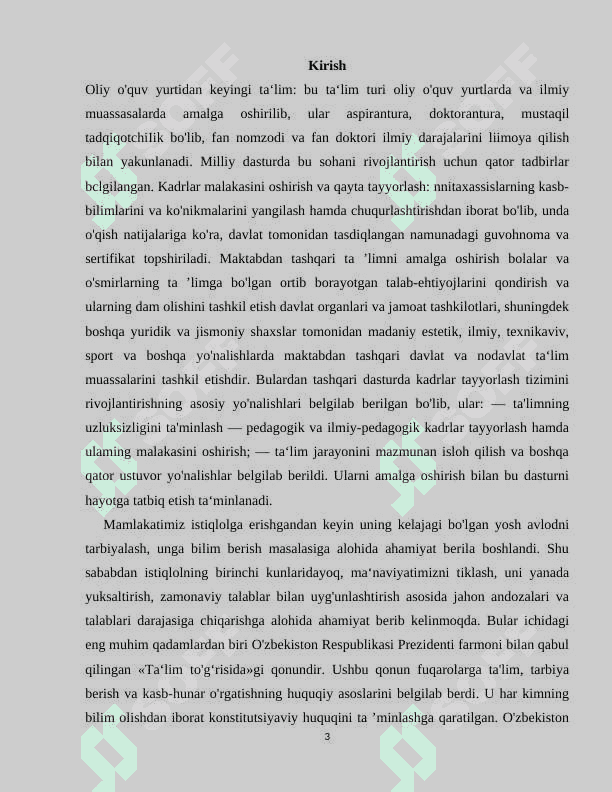 O‘quvchilarni fizika fanidan mustaqil ishlarni tashkil etish metodikasi 3