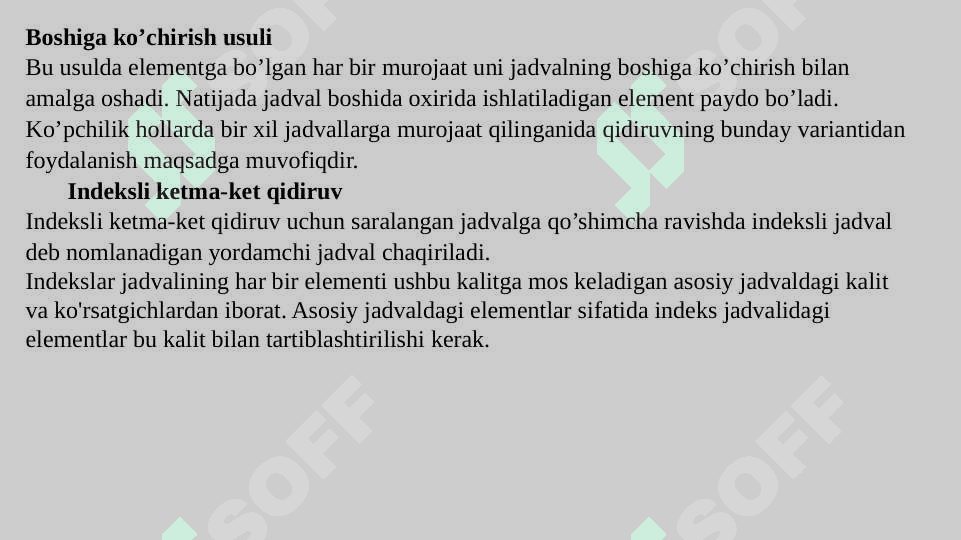Qidiruv usul va algoritmlarini tadqiq qilish 2