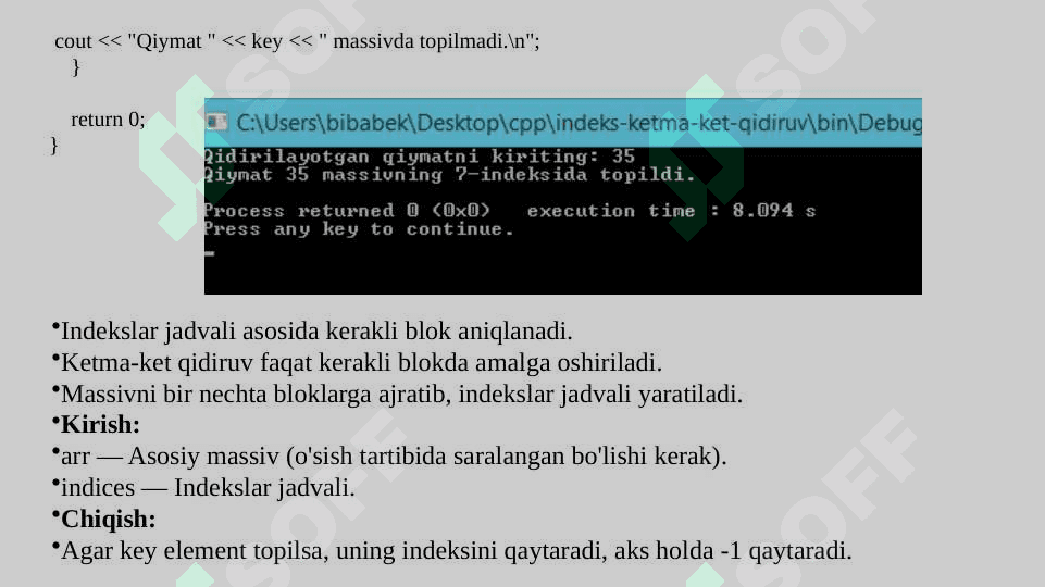 Qidiruv usul va algoritmlarini tadqiq qilish 5