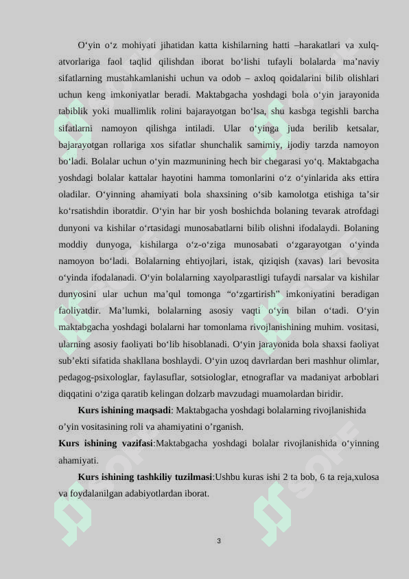 Maktabgacha yoshda psixik taraqqiyotda rolli o‘yinlarning ahamiyati 3