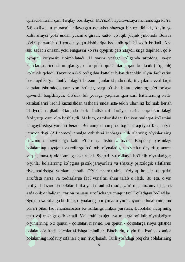 Maktabgacha yoshda psixik taraqqiyotda rolli o‘yinlarning ahamiyati 5