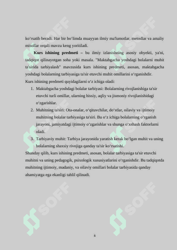 Maktabgacha yoshdagi bolalarni muxit ta'sirida tarbiyalash 6