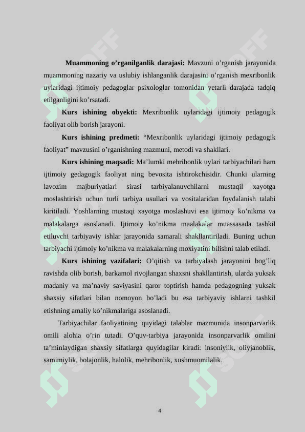 Mexribonlik uylaridagi ijtimoiy pedagogik faoliyat 4