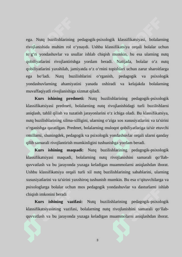 Nutq buzilishlarining pedagogik psixologik klassifikatsiyasi 3