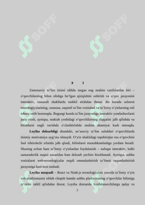 “Ta’lim” sohasida davlat interaktiv xizmatlarini loyihalashtirish individual loyiha 3