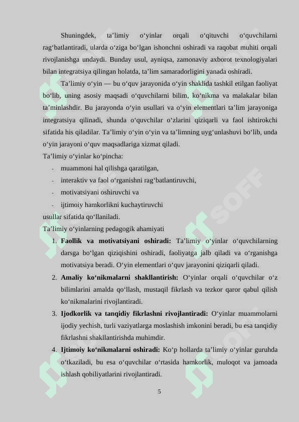 “Ta’lim” sohasida davlat interaktiv xizmatlarini loyihalashtirish individual loyiha 5