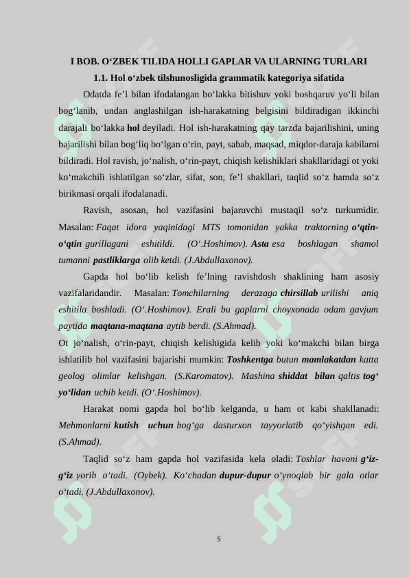 Hol so’z turkumi 5